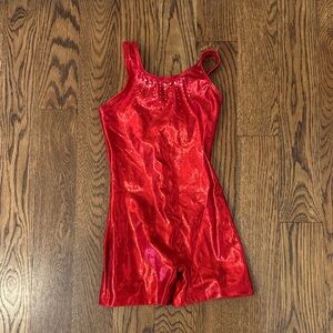 Sparkling Red Kids Bodysuit size 6/7